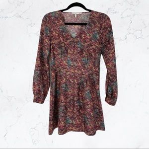 BCBGeneration Long Sleeve Floral Dress